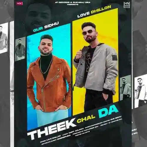 Theek Chal Da - Love Dhillon 2022 cover image