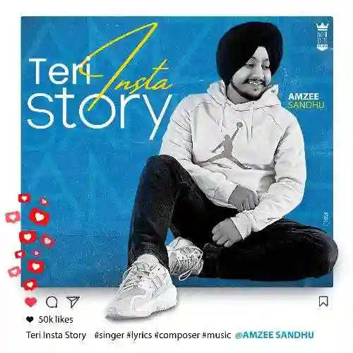 Teri Insta Story - Amzee Sandhu 2021 cover image